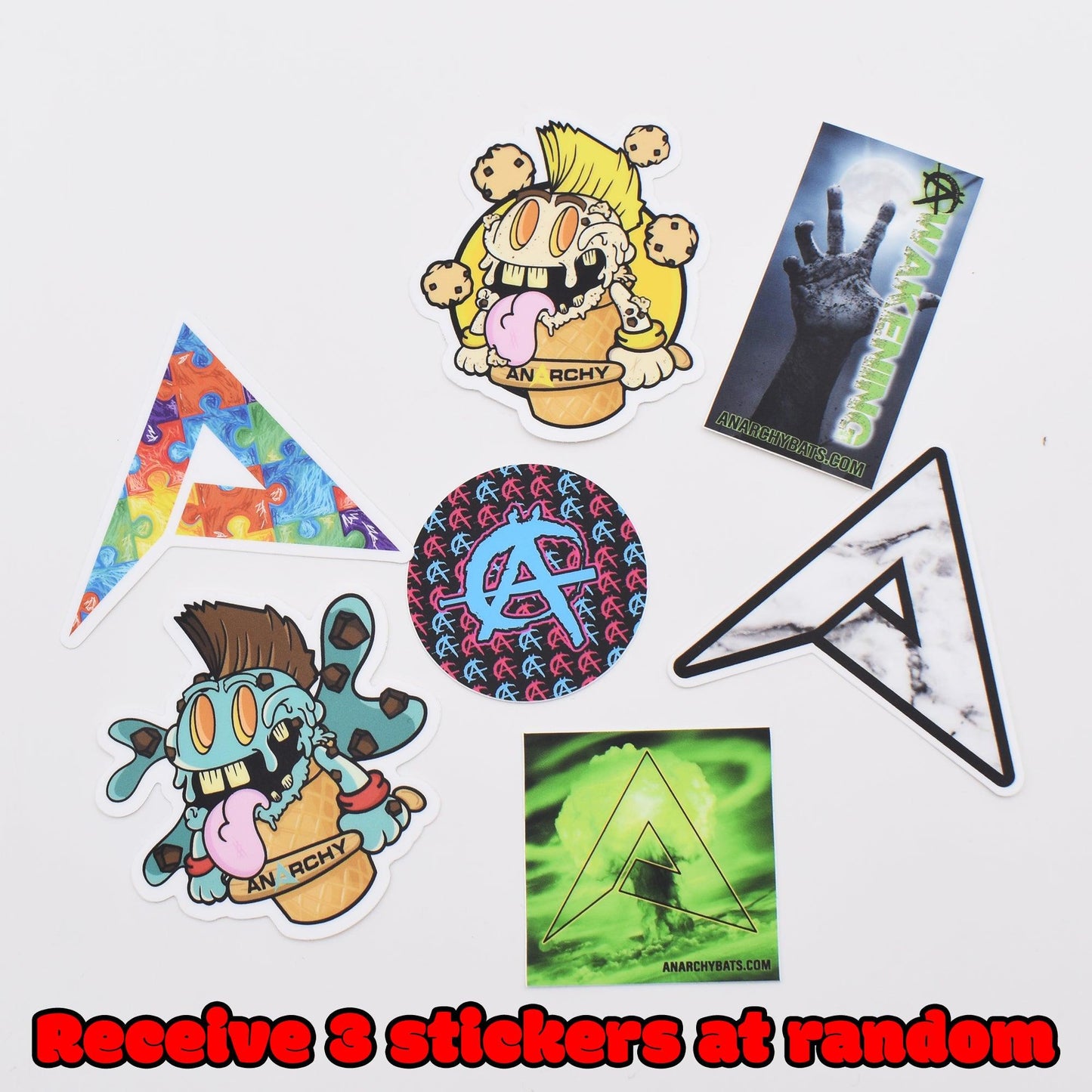 Anarchy Bat Company 3 Sticker Bundle (Random)