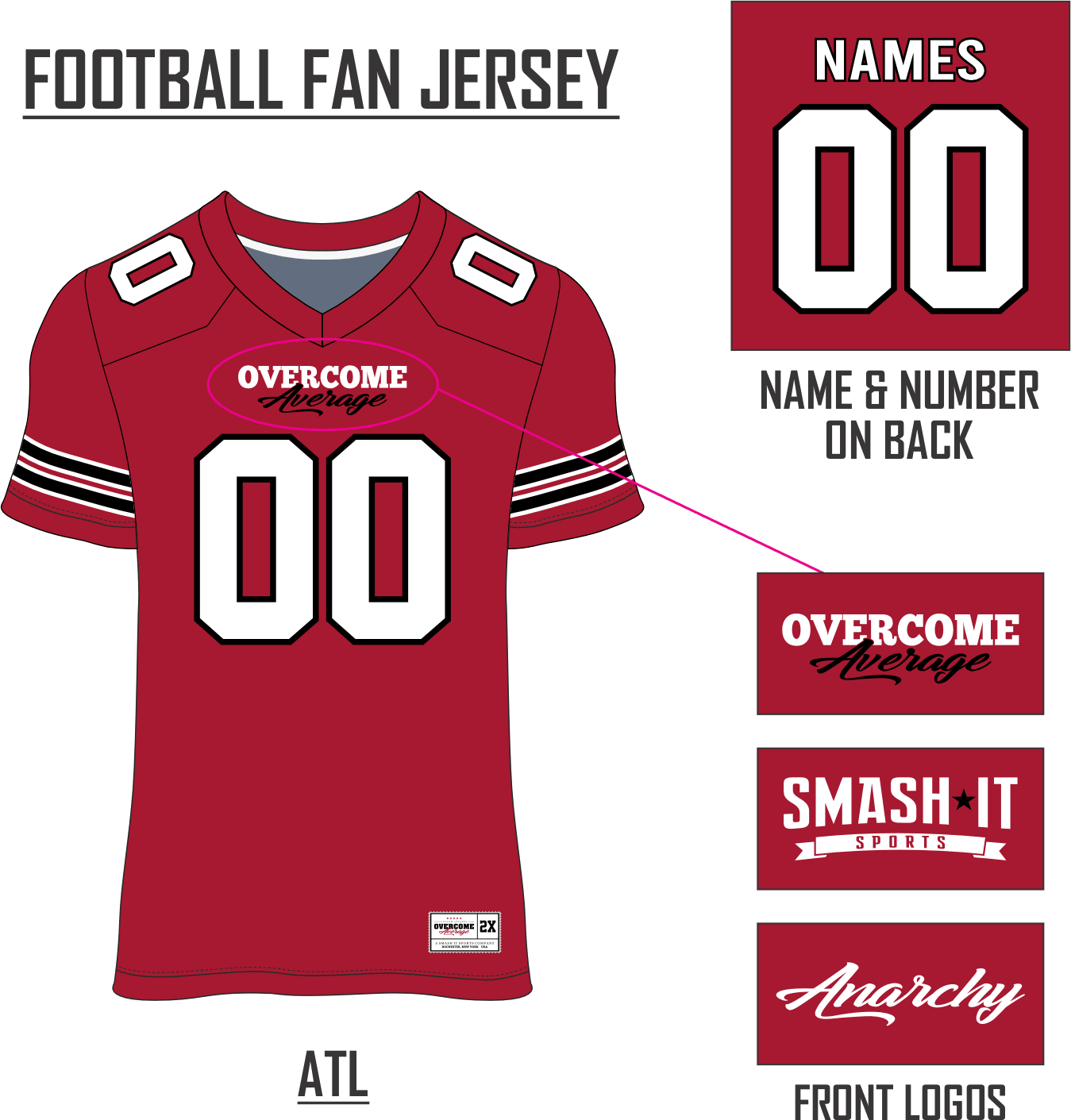 Custom Football Team Jerseys