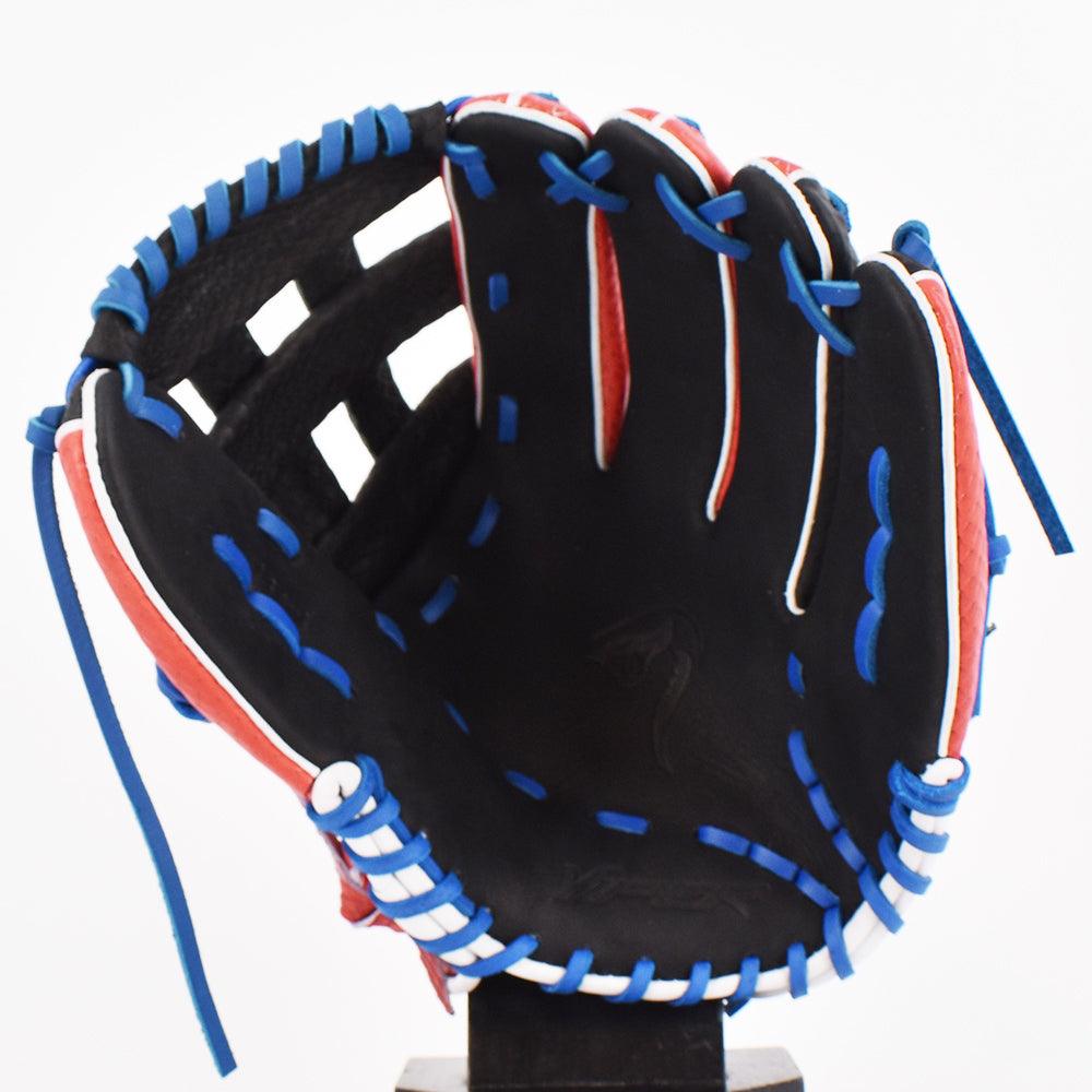 Viper Japanese Kip Leather Fielding Glove Black/Red/Royal