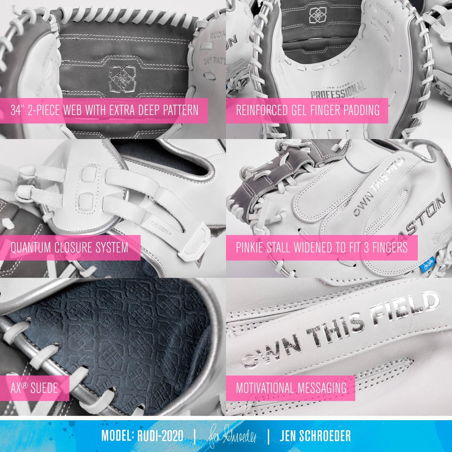 Easton Jen 'Schro' Schroeder Signature Model 34 Fastpitch Catchers Glove
