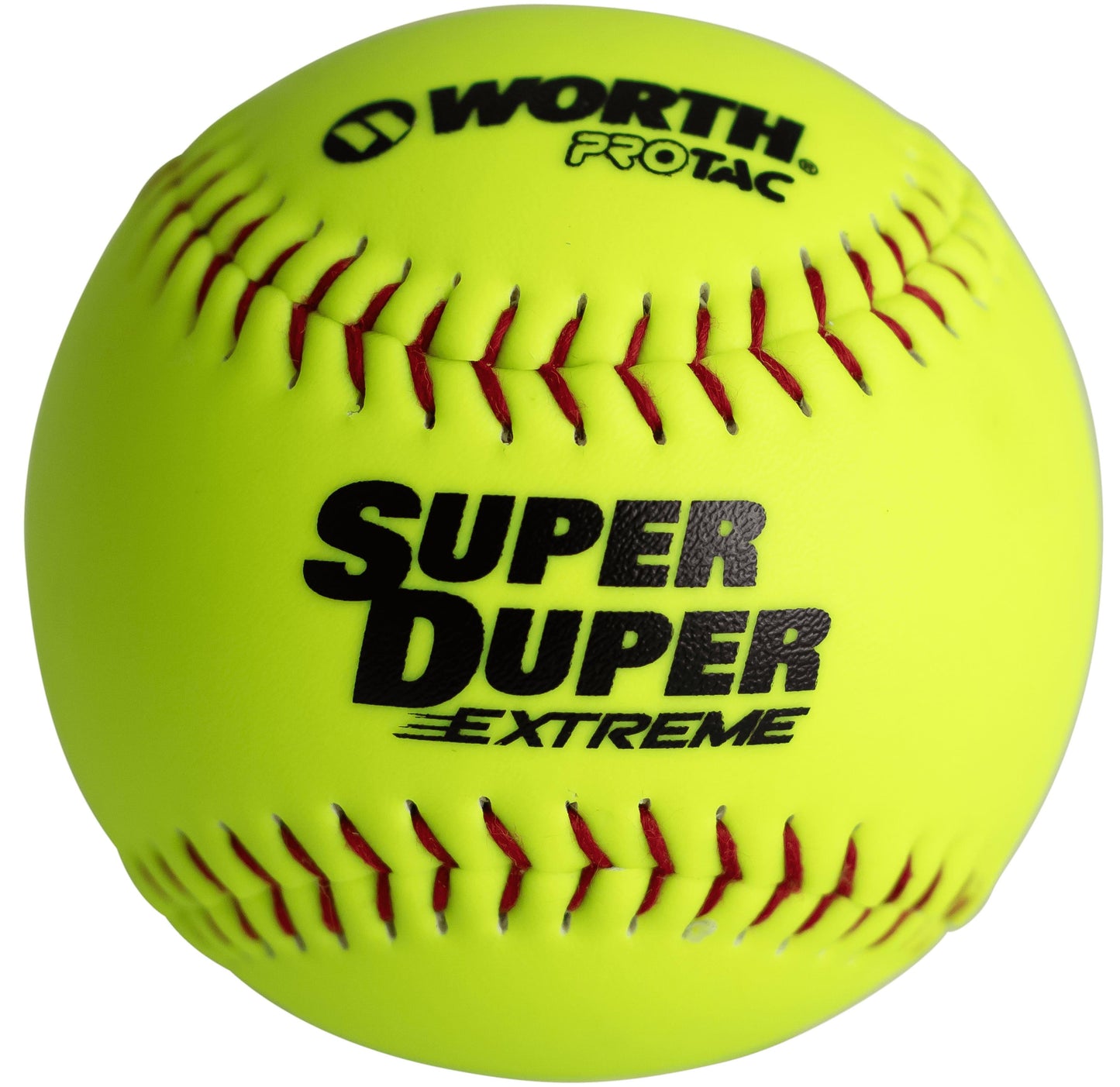 Worth Super Duper Extreme Red Stitch 44/375 11 Slowpitch Softballs
