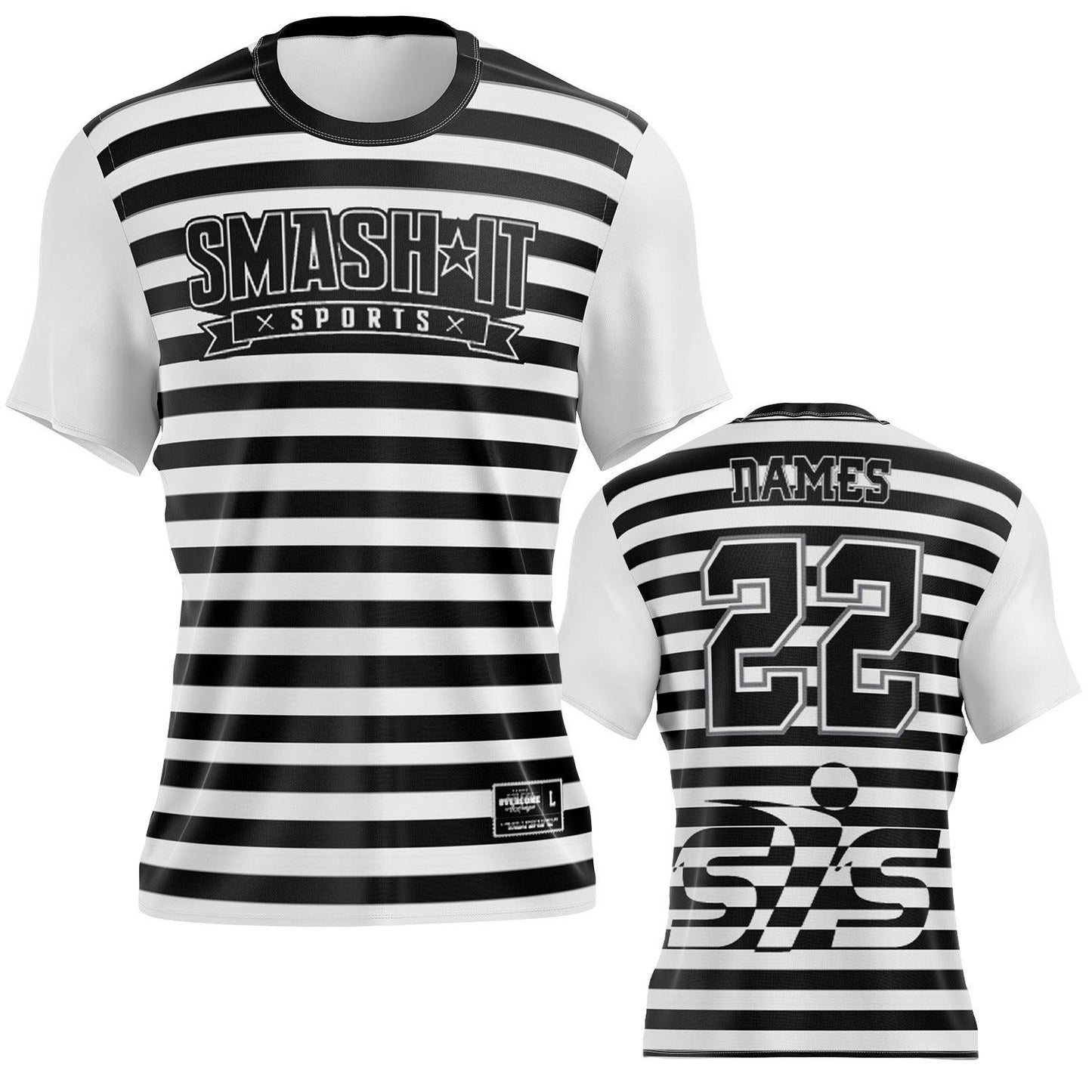 Black/White Fusion - Short Sleeve Jersey (Customized Buy-In)