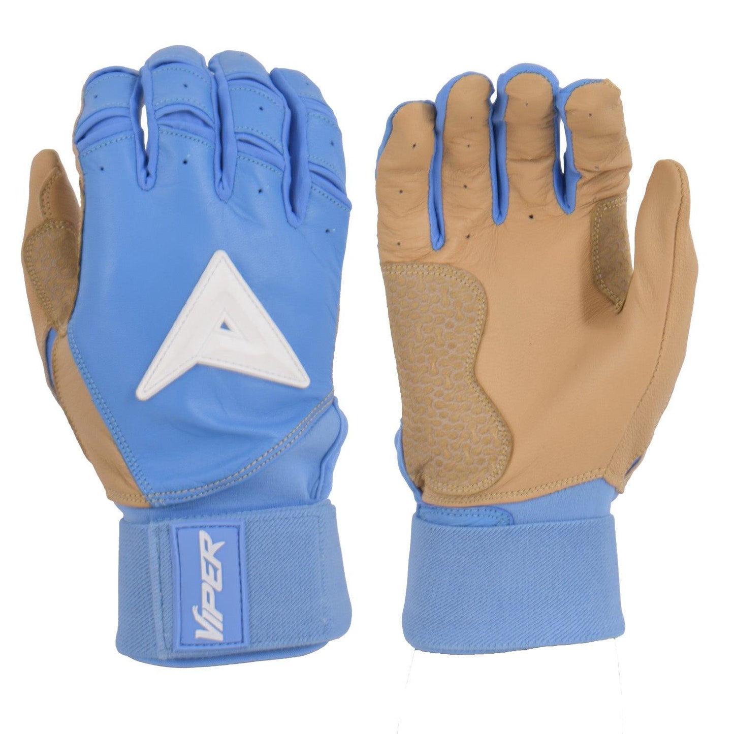Anarchy Grindstone Long Cuff Batting Glove - Carolina/Tan/White