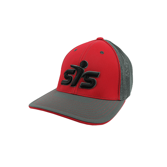 Smash It Sports Hat by Pacific (404M) Graphite/Graphite/Red/Graphite/Black