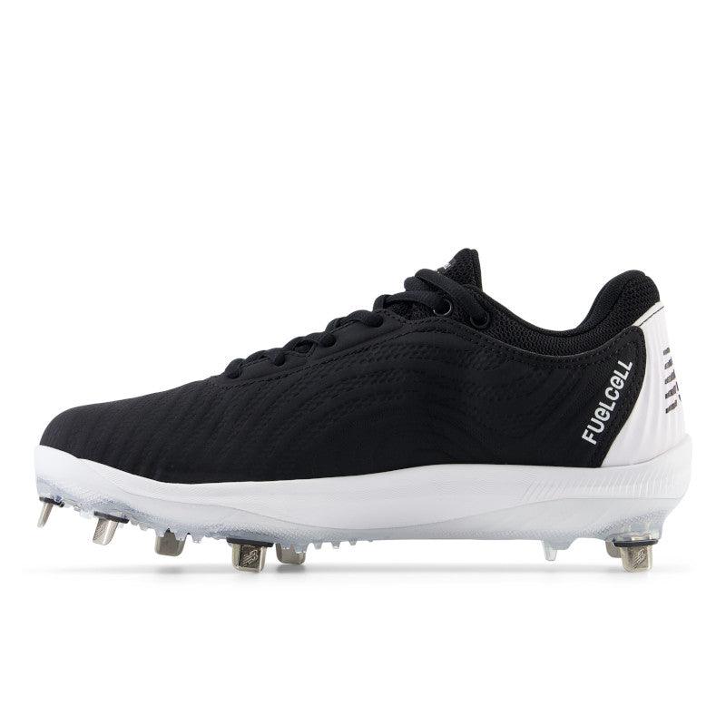New Balance Women's FuelCell FUSE v4 Metal Fastpitch Softball Cleats - Black / Optic White - SMFUSEK4