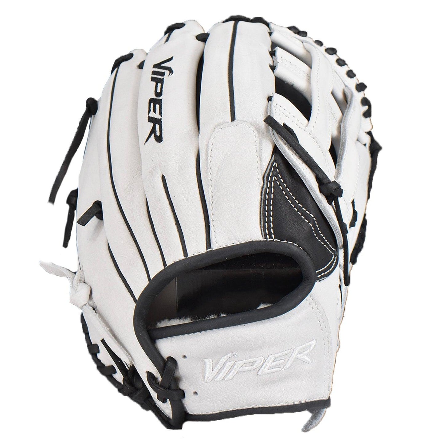 Viper Premium Leather Slowpitch Softball Fielding Glove – Game Ready Edition - VIP-H-SL-W-BLK-001