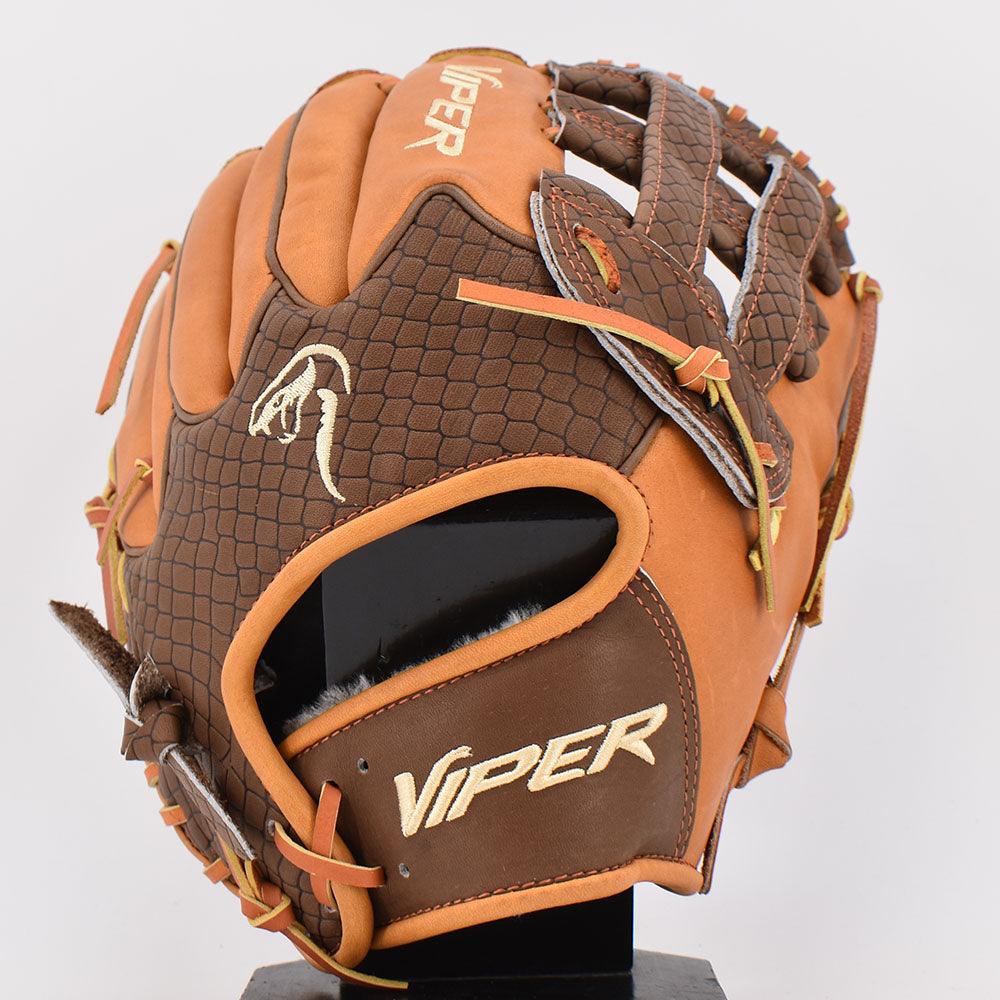 Viper Japanese Kip Leather Slowpitch Softball Fielding Glove Viper-Tip Edition Brown/Tan