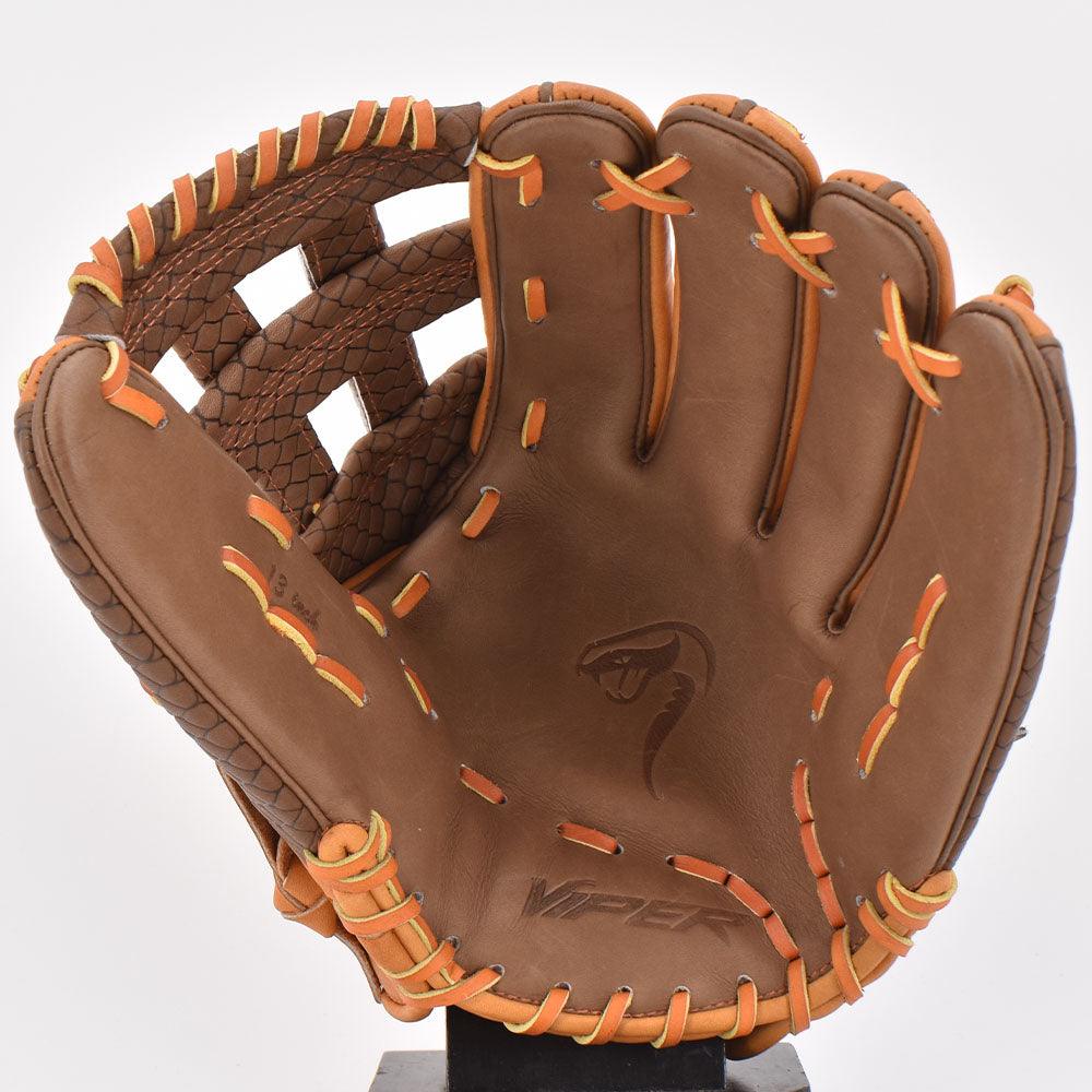 Viper Japanese Kip Leather Slowpitch Softball Fielding Glove Viper-Tip Edition Brown/Tan