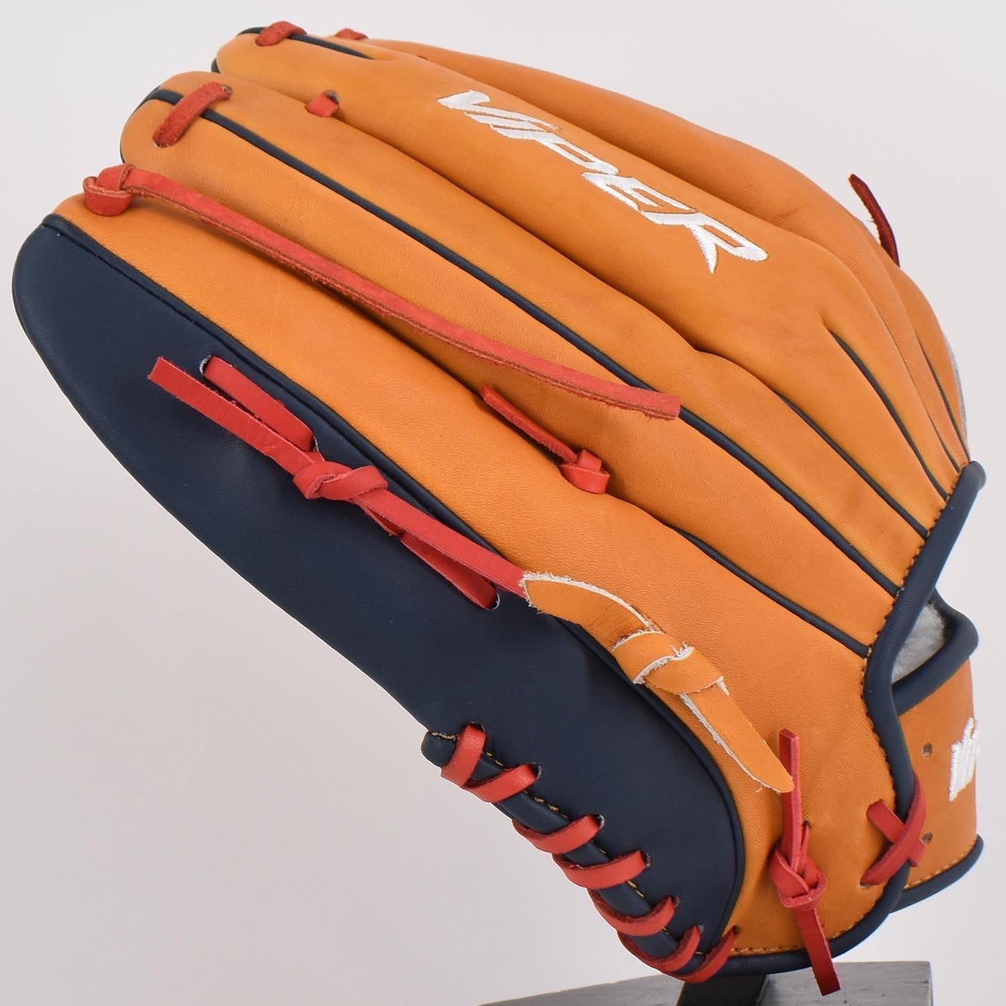 Viper Japanese Kip Leather Slowpitch Softball Fielding Glove - Tan/Navy