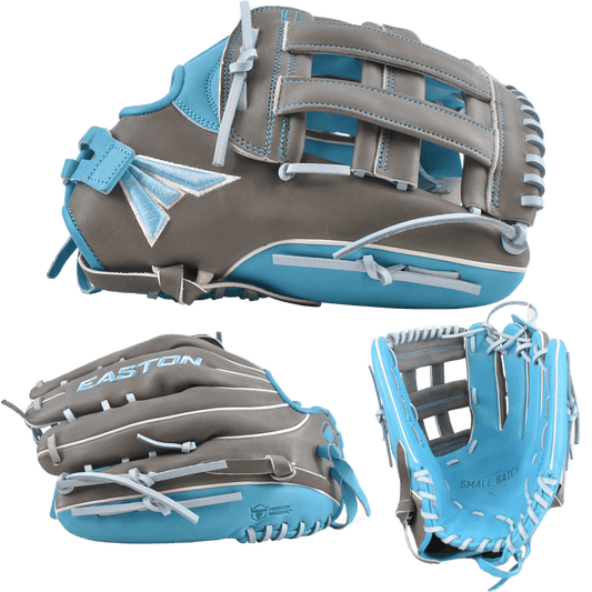 Easton Small Batch No. 73 Slowpitch Softball Glove - Grey/Carolina/Coastal