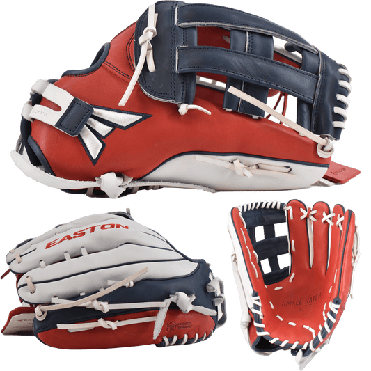 2022 Easton Small Batch No. 56 Slowpitch Softball Glove - Red/Navy/White