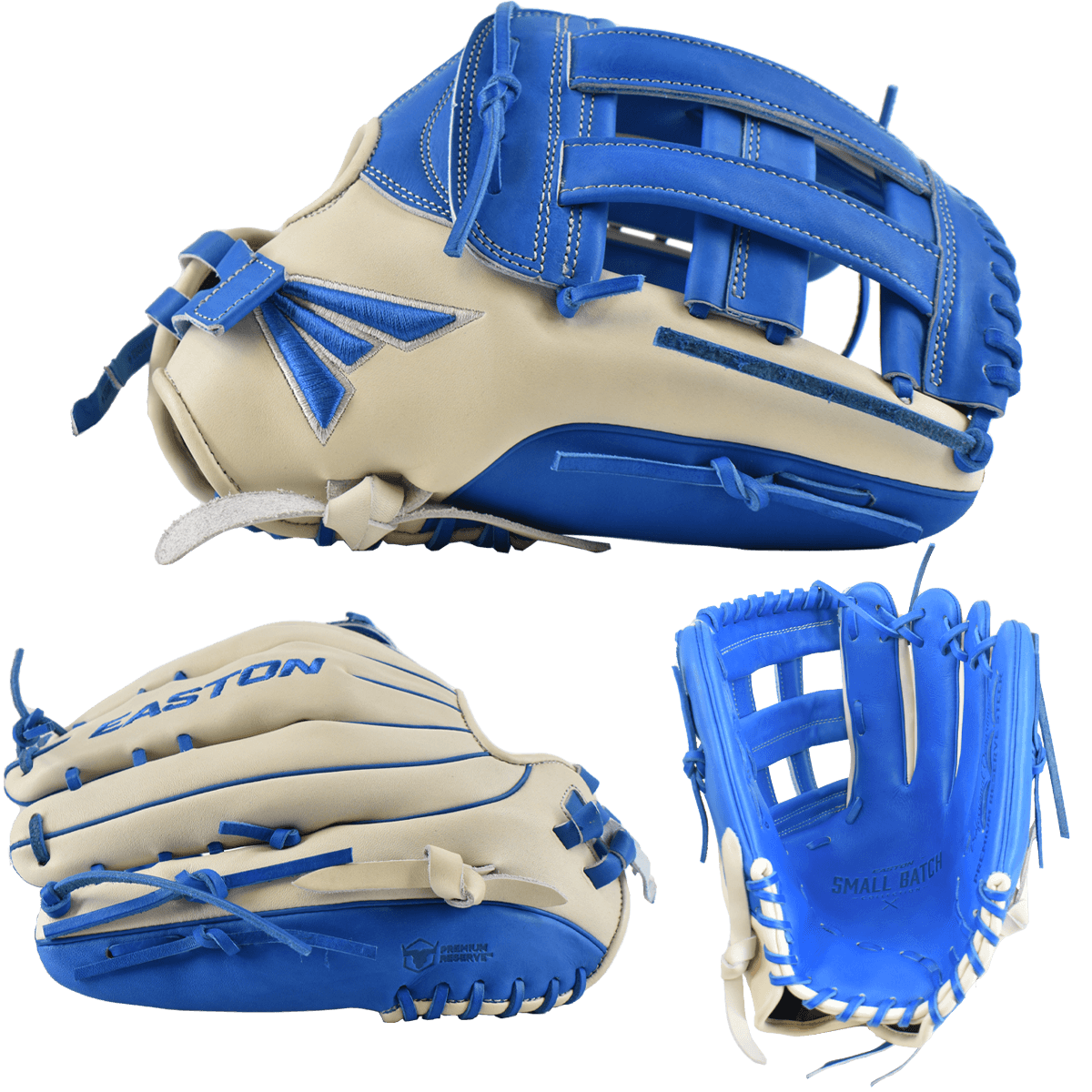 Easton Small Batch No. 69 Slowpitch Softball Glove - Grey/Royal