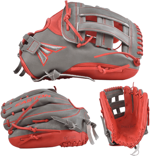 Easton Small Batch No. 72 Slowpitch Softball Glove - Grey/Red