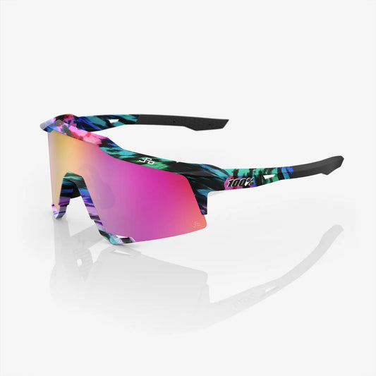 100 Percent Sunglasses - SPEEDCRAFT - Peter Sagan LE Soft Tact Tie Dye - Purple Multilayer Mirror Lens