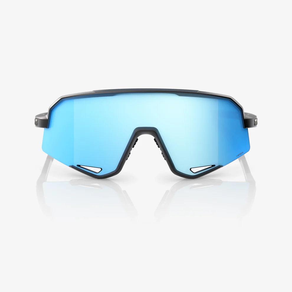 100 Percent Sunglasses - SLENDALE - Matte Black - HiPER Blue Multilayer Mirror Lens