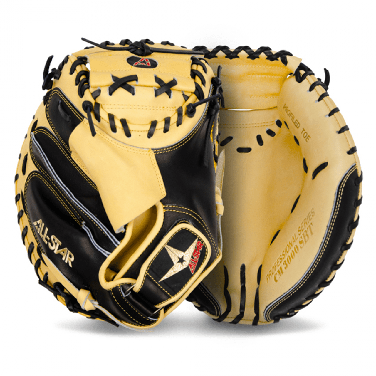 All Star Pro Elite 33.5 Black/Tan Catchers Mitt/Glove