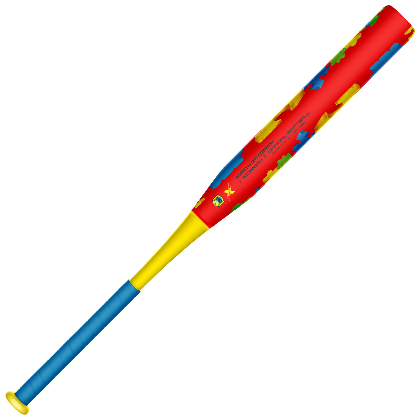 2021 Anarchy Autism  Limited Edition  1PC - 12.5- 1oz End Load - USA/ASA Slowpitch Softball Bat A20AASM1-1
