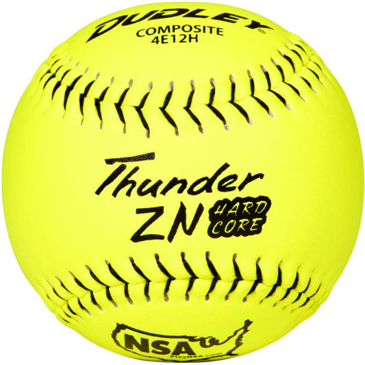 Dudley Thunder ZN Hardcore Icon 44/400 NSA 12 Slowpitch Softballs - 4E12H