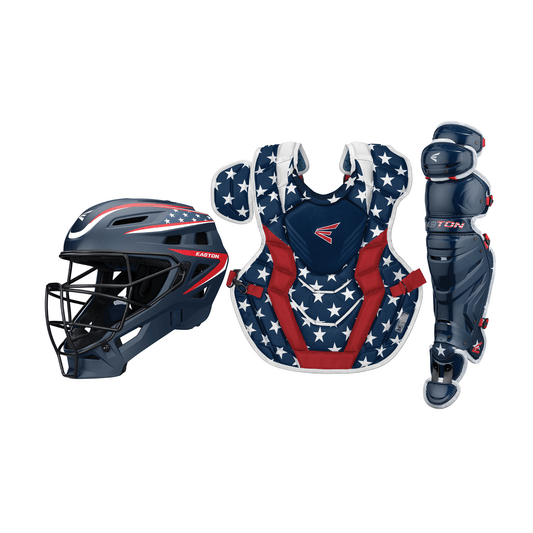 Easton Limited Edition Elite-X Catcher's Box Set (Intermediate) Stars and Stripes