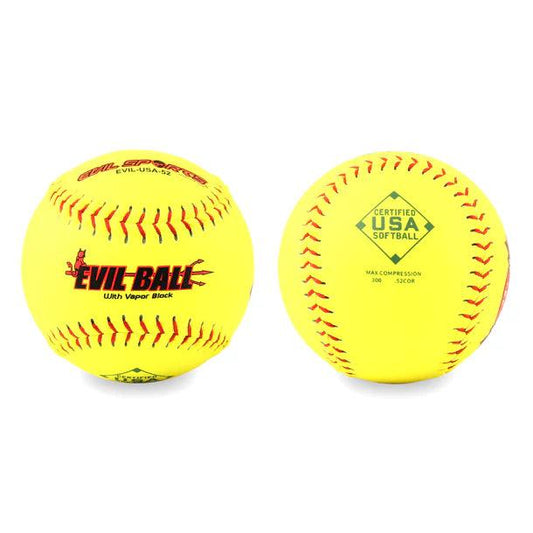 Evil Sports 52/300 Distance Tournament Edition USA/ASA 12 Slowpitch Softballs