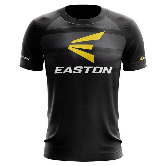 Easton Screamin' E Short Sleeve Shirt Black/Yellow