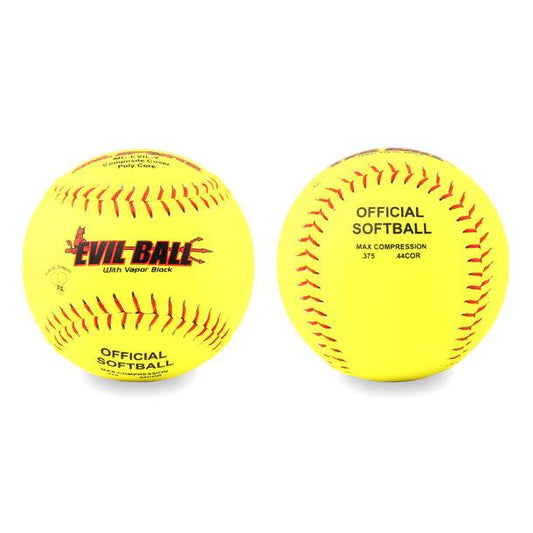 Evil Sports 44/375 Feautring Microcell Technology 12 Slowpitch Softballs