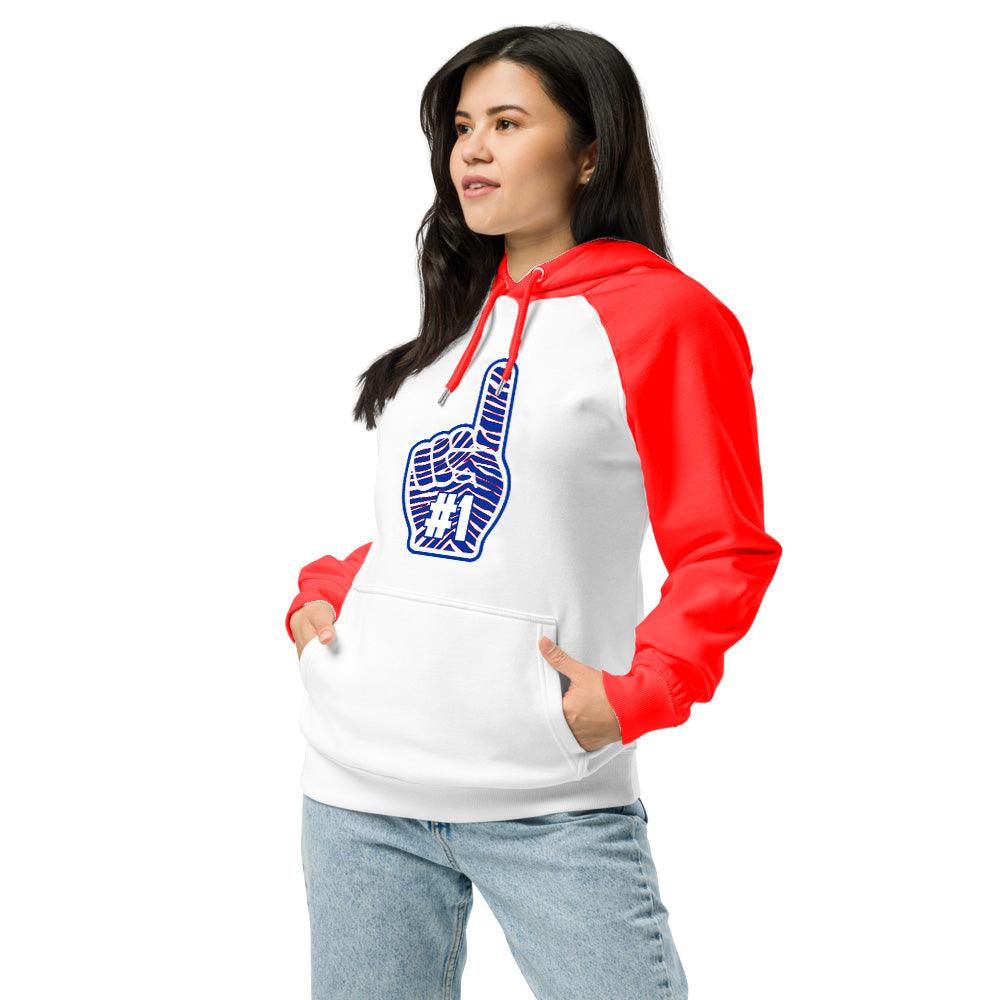 Football Team - Foam Finger - Performance Defender Hoodie - Red