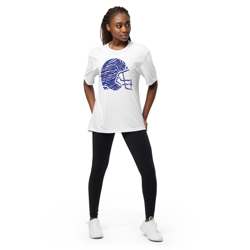 Football Team - Helmet - Performance Crew Neck T-Shirt