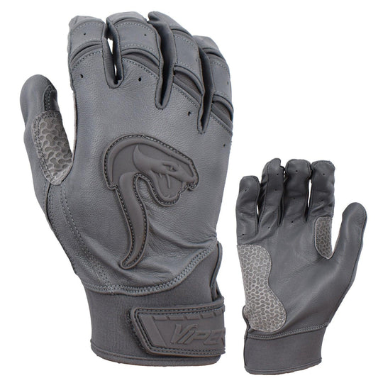 Viper Grindstone Short Cuff Batting Glove - Charcoal