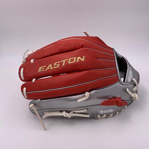Easton El Jefe Metallic Series-Red/Metallic Silver-13.5 Slowpitch Glove