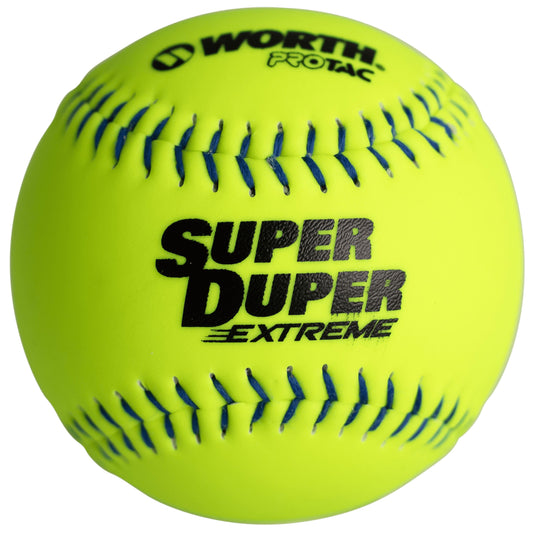 Worth Super Duper Extreme Blue Stitch 44/375 11 Slowpitch Softballs