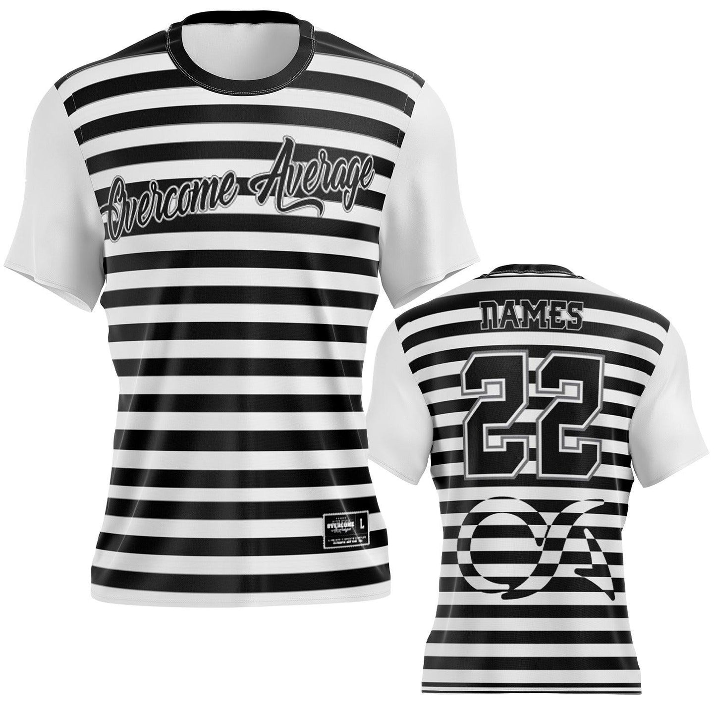 Black/White Fusion - Short Sleeve Jersey (Customized Buy-In)