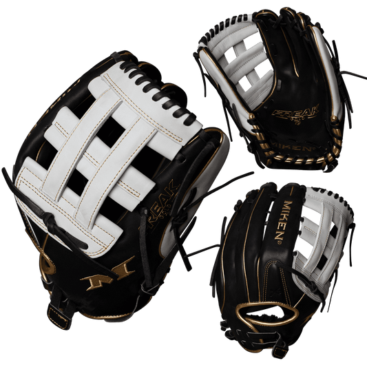 Miken Pro Series 13.5 Slowpitch Fielding Glove - FREAK Gold - PRO135-BWG