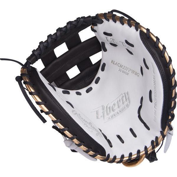 Rawlings Liberty Color Series 33 RHT Fastpitch Catcher's Mitt/Glove RLACM33FPWBG