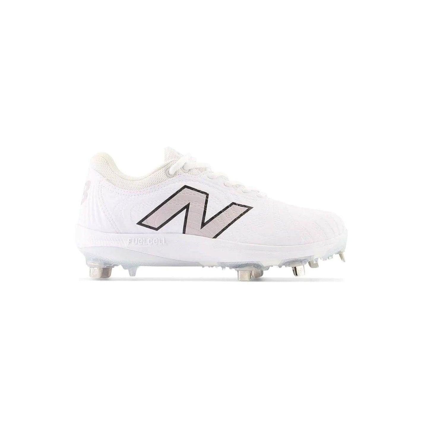New Balance Women's FuelCell FUSE v4 Metal Fastpitch Softball Cleats - Optic White / Raincloud - SMFUSEW4