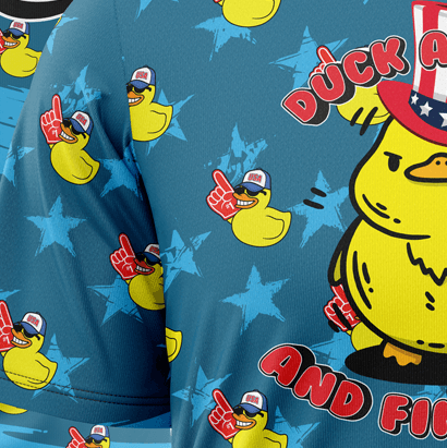 Duck Around and Find Out USA Short Sleeve Jersey (Customized Buy-In)