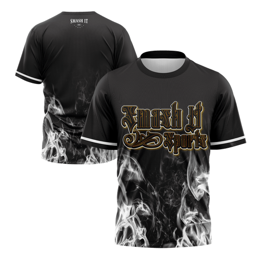 Smash It Sports Short Sleeve Shirt - Smoke