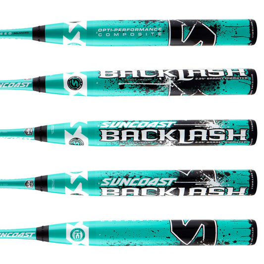 Suncoast Backlash 13 Balanced 2PC ASA/USA Slowpitch Softball Bat - SBASAB
