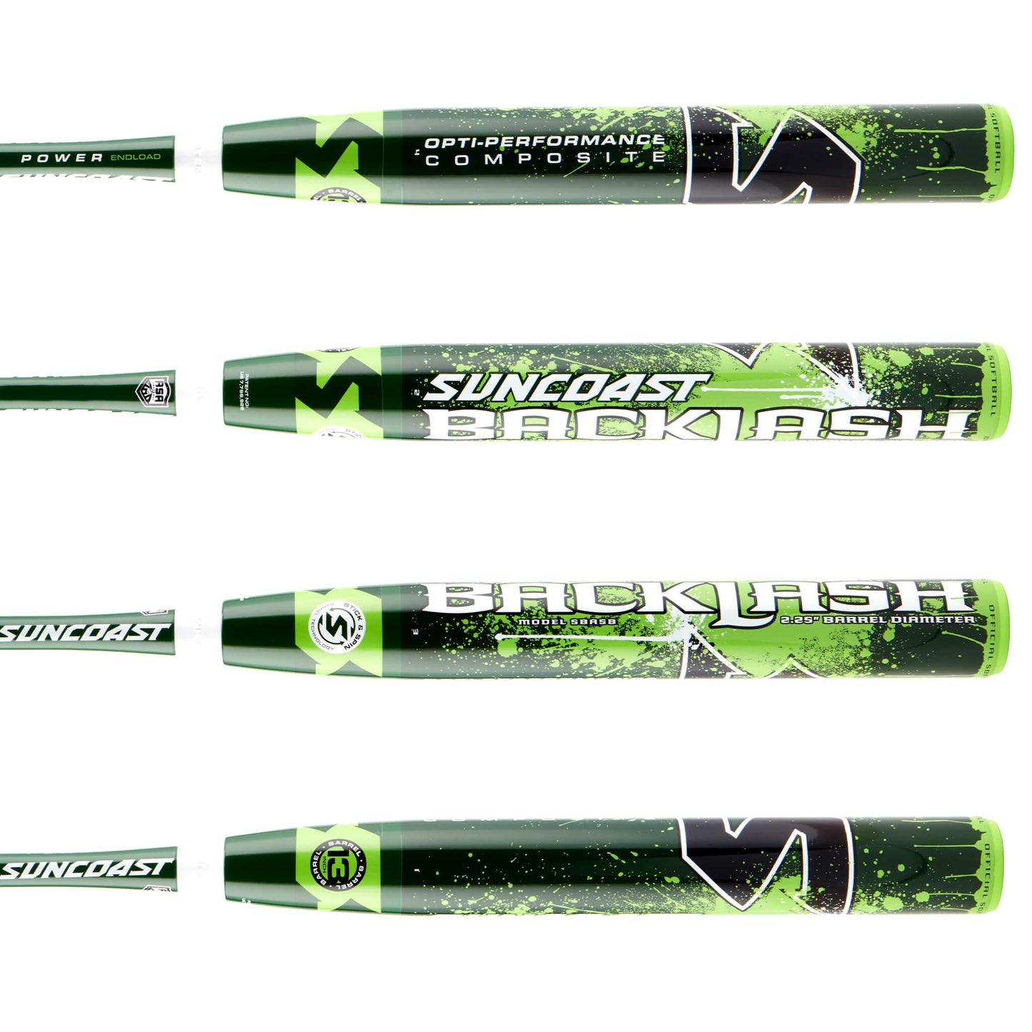 Suncoast Backlash 13 End Load 2PC ASA/USA Slowpitch Softball Bat - SBASAE