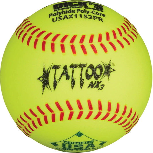 AD Starr Tattoo NX3 52/300 USA/ASA 11 Slowpitch Softballs - USAX1152PR