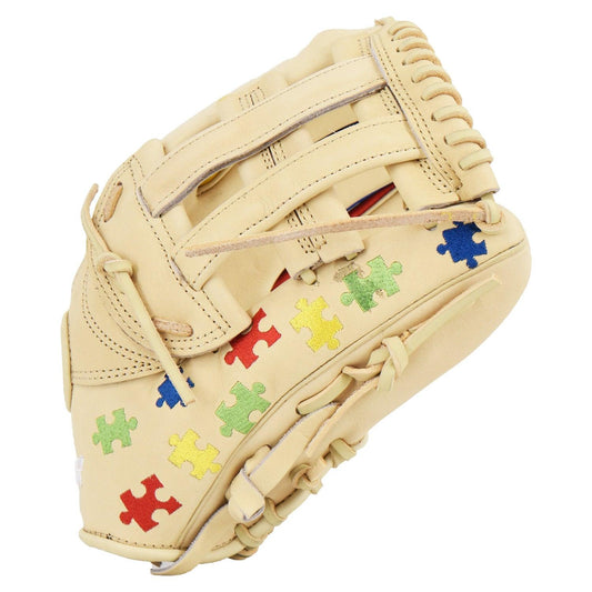 Viper Limited Edition Leather Slowpitch Softball Fielding Glove  Autism Awareness