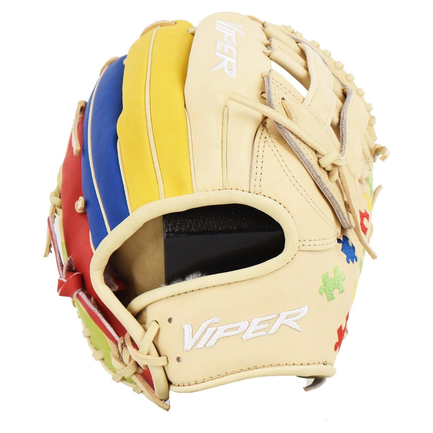 Viper Limited Edition Leather Slowpitch Softball Fielding Glove  Autism Awareness