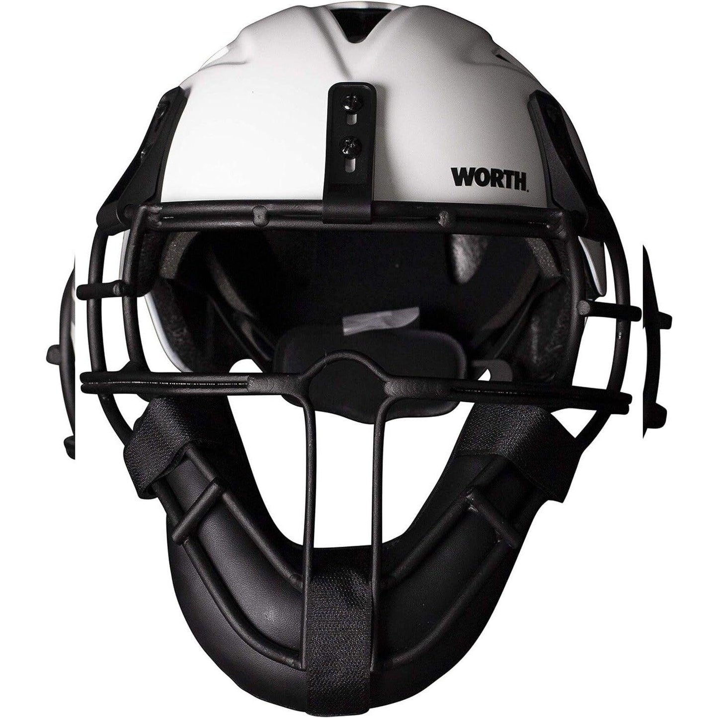 Worth Legit Slowpitch Softball Pitchers Helmet Mask - White