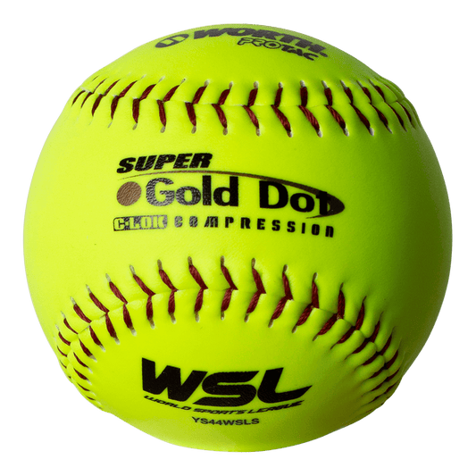 Worth Super Gold Dot 44/400 WSL 12 Slowpitch Softballs - YS44WSLS