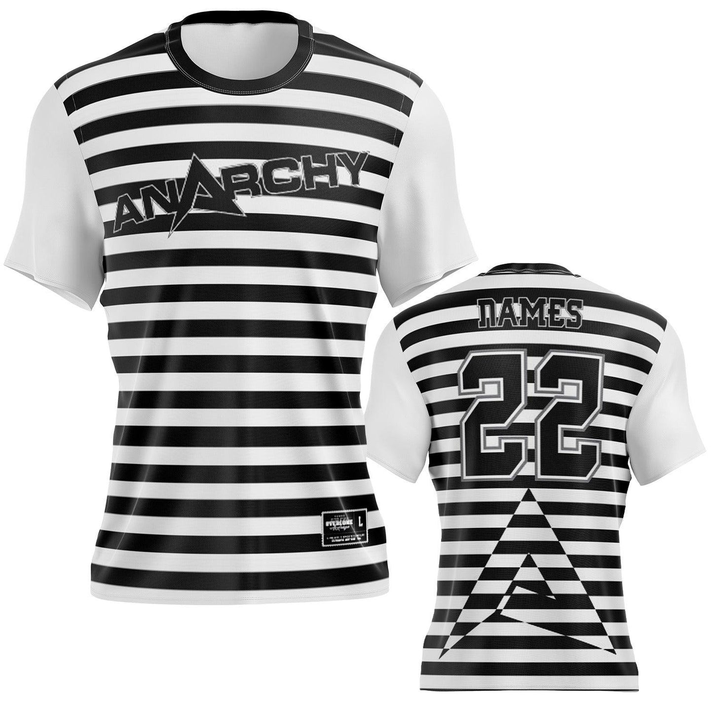 Black/White Fusion - Short Sleeve Jersey (Customized Buy-In)