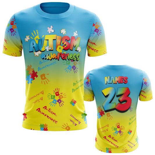 Autism Awareness Short Sleeve Shirt (Customized Buy-In)