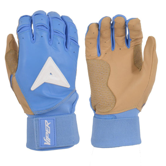 Anarchy Grindstone Long Cuff Batting Glove - Carolina/Tan/White