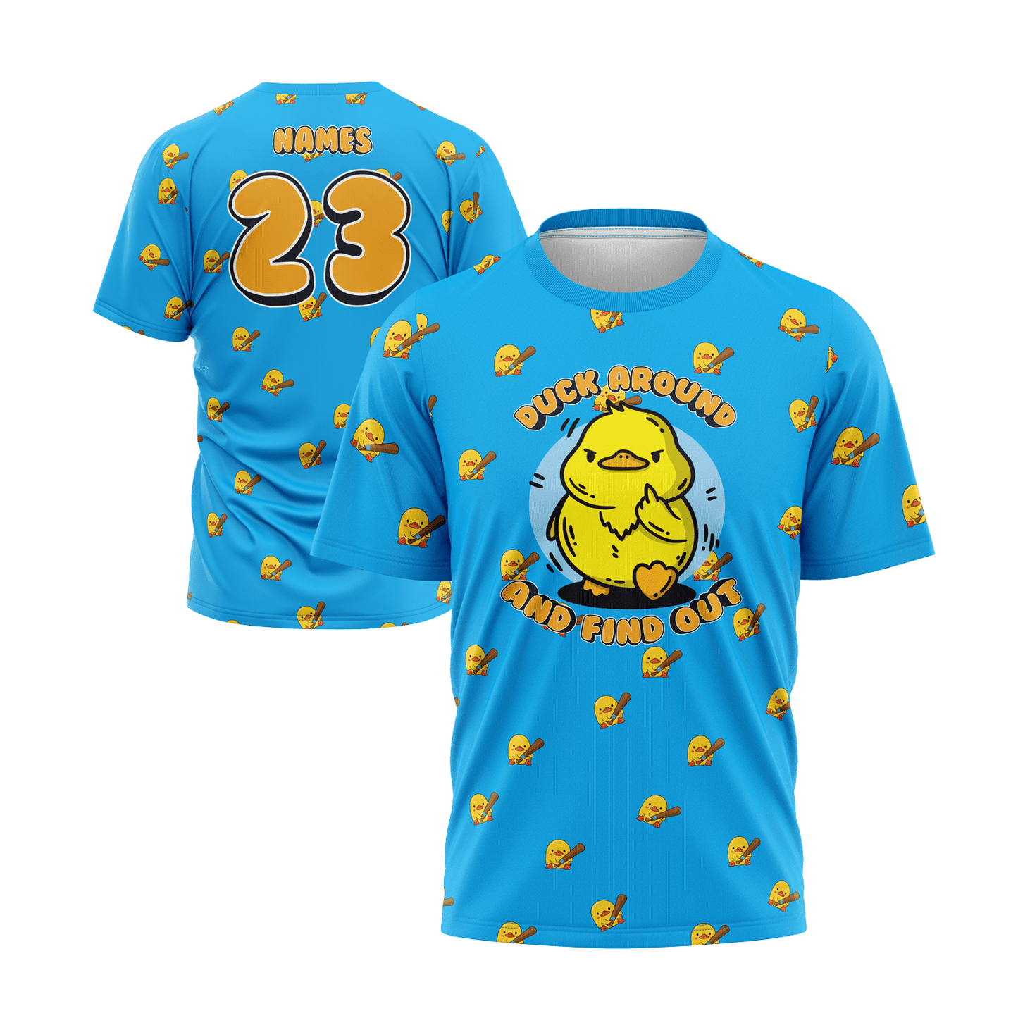 Duck Around and Find Out Short Sleeve Jersey (Customized Buy-In)