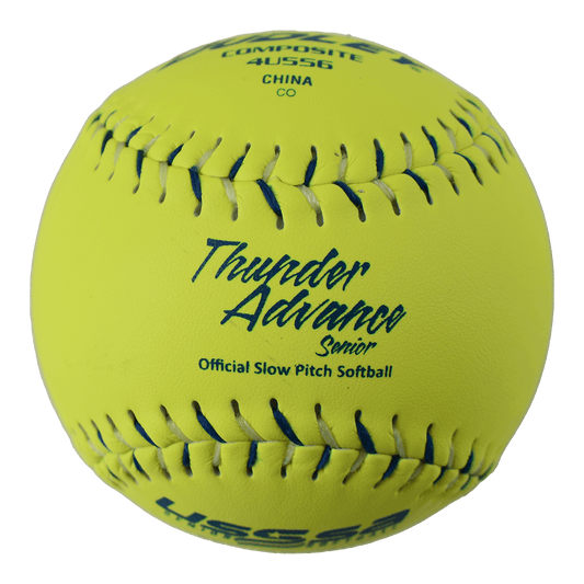 Dudley Thunder Advanced Senior 44/375 USSSA 12 Composite Slowpitch Softballs - 4U556