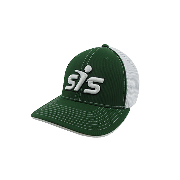 Smash It Sports Hat by Pacific (404M) Dark Green/White/Dark Green/Black/White